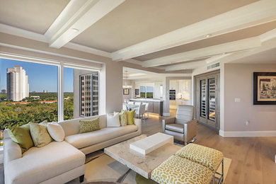 Trendy living room photo in Other