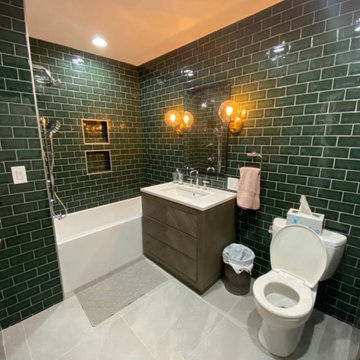 Upper Westside Green Bathroom