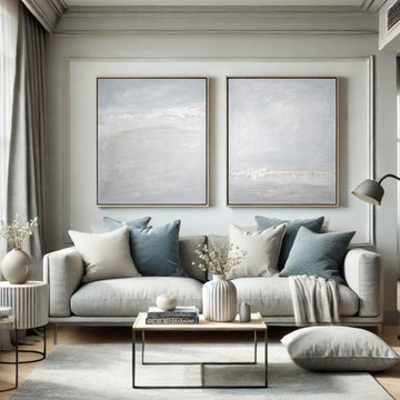 NLS Design - Abstract Art - Modern, Serene, Coastal - by Naomi Leigh
