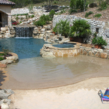 Double Beach Entry Pool