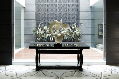 Inspiration for a transitional entryway remodel in Delhi