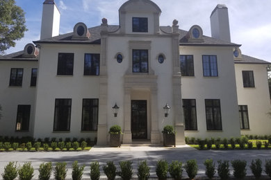 Inspiration for a transitional exterior home remodel in Houston