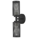 Livex Lighting - Livex Lighting 14122-04 Industro - Two Light Wall Sconce - Mounting Direction: Up/Down  ShIndustro Two Light W Black/Brushed NickelUL: Suitable for damp locations Energy Star Qualified: n/a ADA Certified: n/a  *Number of Lights: Lamp: 2-*Wattage:60w Medium Base bulb(s) *Bulb Included:No *Bulb Type:Medium Base *Finish Type:Black/Brushed Nickel