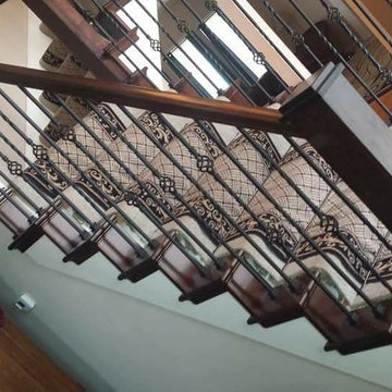 Iron spindles and new custom stair parts