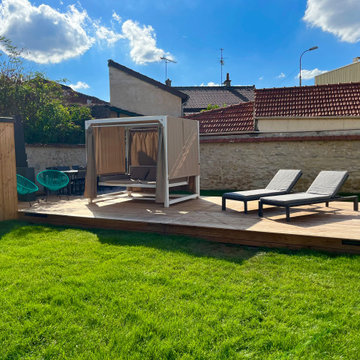 SANZEL - Construction de piscine avec terrasse mobile