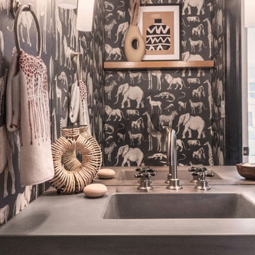 Jungle Inspired Powder Room
