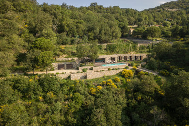 Esempio della facciata di una casa mediterranea