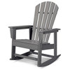 Polywood South Beach Rocking Chair, Slate Gray