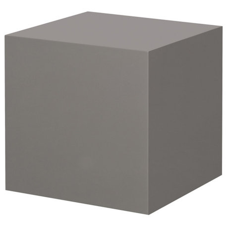 Vanderbilt Square Accent Table Warm Taupe Lacquer