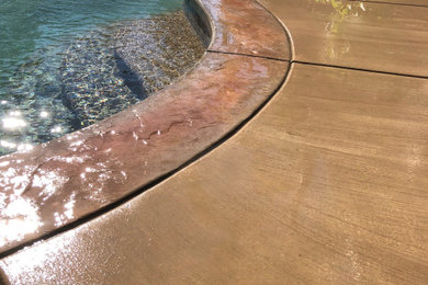 Inspiration for a concrete pool remodel in Sacramento