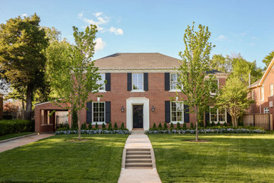 Inspiration for a timeless exterior home remodel in Oklahoma City