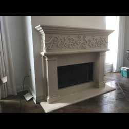 Hand carved fireplace mantel - Products