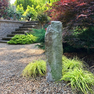 Stilmix Garten hinter dem Haus in Charlotte