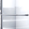 DreamLine Infinity-Z 36"x48" Frosted Sliding Shower Door, Chrome & Center Base