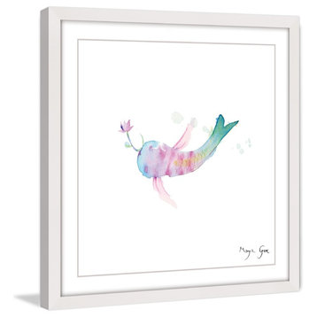 Marmont Hill, "Watercolor Fish" by Maya Gur Framed Painting Print, 12x12