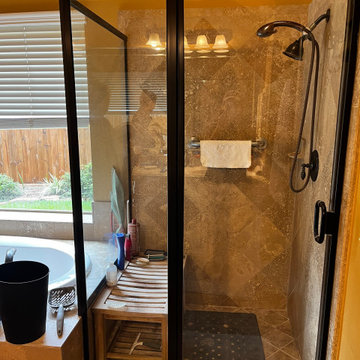 Old framed enclosure replacement with frameless