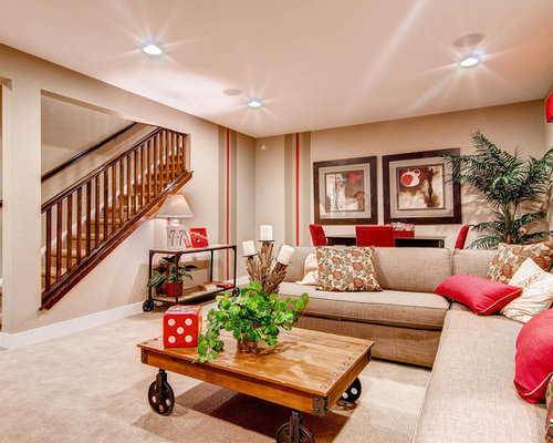 Basement Living Room Design Ideas & Remodel Pictures | Houzz