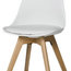 Urban Modern Dining Chairs, Set of 4, White