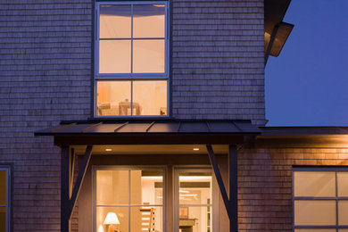 Inspiration for a contemporary exterior home remodel in Providence