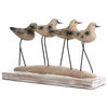 Beach Bird | Coastal Traditional | Molded and Metal Table Top Accessory