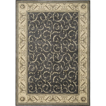 Somerset St02 Area Rug, Charcoal, 2'x5'9"