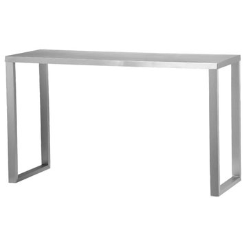 Century Console Brushed Metal