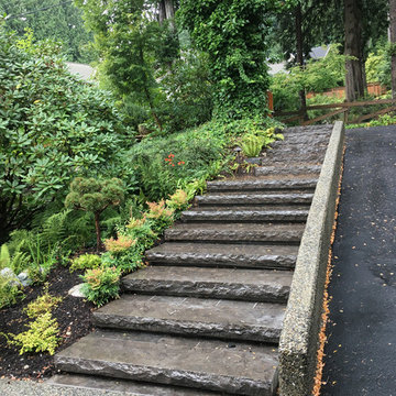 Limestone Steps with Indirect Lighting