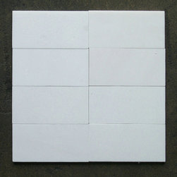 Stone Center Online - Thassos White 3 x 6 Subway Tile Honed - Marble from Greece - Tile