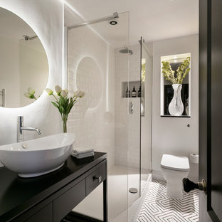 75 White Tile Bathroom Ideas: Explore White Tile Bathroom Designs ...