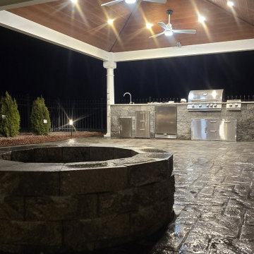 Retractable Pergola Installation Ballston Spa, NY Outdoor Kitchen