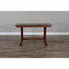 Sunny Designs Santa Fe 48.5" Traditional Wood Sofa Table in Dark Chocolate