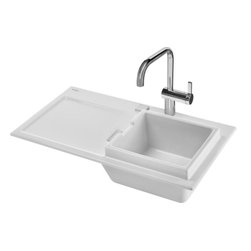 Duravit Anthracite Matt Kitchen Sink Flush Mounted Starck K 50 - Kitchen Sinks