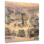 Thomas Kinkade - St. Nicholas Circle Gallery Wrapped Canvas, 14"x14" - Featuring Thomas Kinkade's best-loved images, our Gallery Wraps are perfect for any space. Each wrap is crafted with our premium canvas reproduction techniques and hand wrapped around a deep, hardwood stretcher bar. Hung as an ensemble or by itself, this frame-less presentation gives you a versatile way to display art in your home.