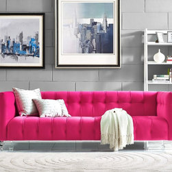 Bea Sofa in Pink by TOV Furniture - Sofas