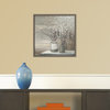 Canvas Art Framed 'Willow Still Life Gray Pots', Julia Purinton 22"x22-in