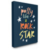 Stupell Industries Potty Like A Rock Star Typography, 16"x20", Canvas Wall Art