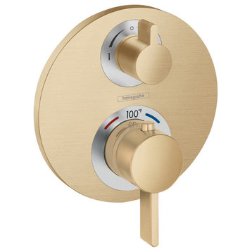 Hansgrohe 15758 Ecostat S Thermostatic Valve Trim Only - Brushed Bronze