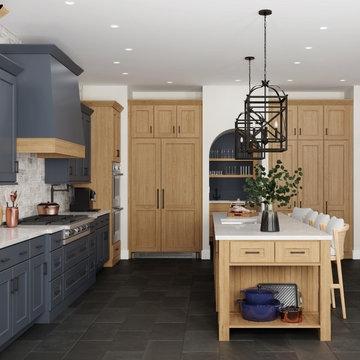 An Old English Styled Kitchen Remodel with an American Twist