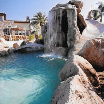 Pool waterfalls