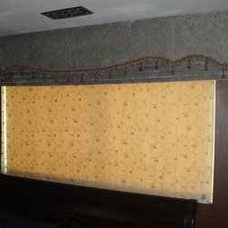 1 Cornice Board & 3 Flat Styled Roman Shades - Products