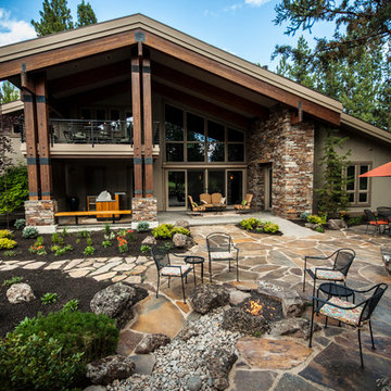 Broken Top Xeriscape and Natural Fire Pit Patio