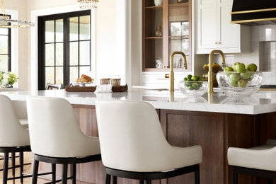 Example of a transitional kitchen design in Philadelphia