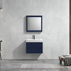 Bliss 30" Wall Mount Bathroom Vanity, Blue