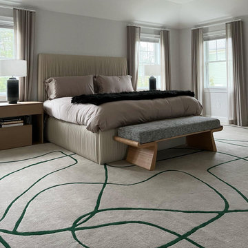 Custom Ruched Bed, in collaboration with Nicole Hirsch Interiors