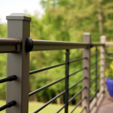 Balcony Deck - Ridge Premium Gunstock and A210 Steel Railing