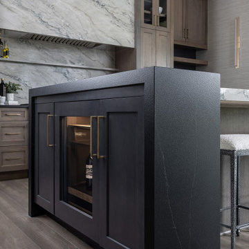 A Modern Prairie Style Kitchen with Hidden Workstations