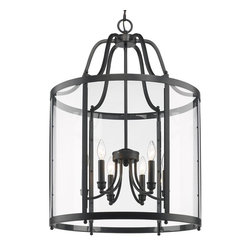Payton 6-Light Black Pendant - Pendant Lighting