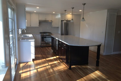 Inspiration for a transitional kitchen remodel in Boston
