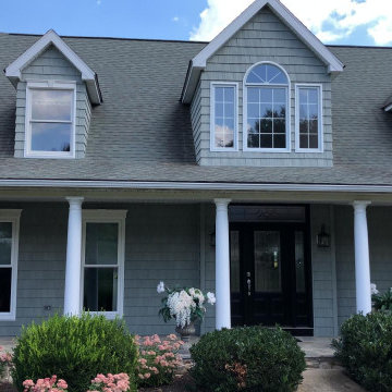 Cedar Impressions Siding with Replacement Windows and Door