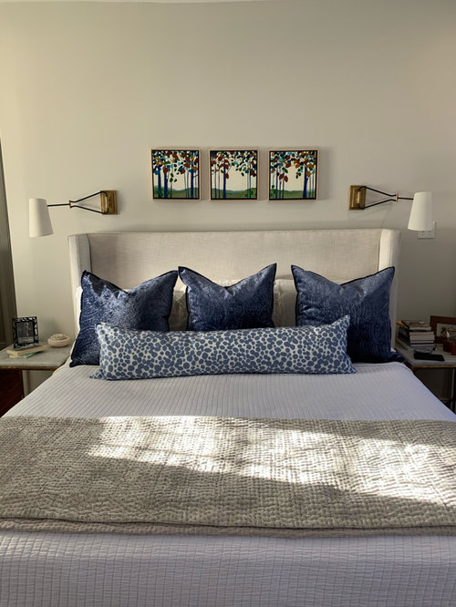 Artwork over headboard